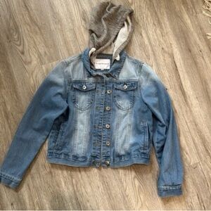 Kids' Denim Jacket with Hood